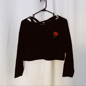 long sleeve rose shirt